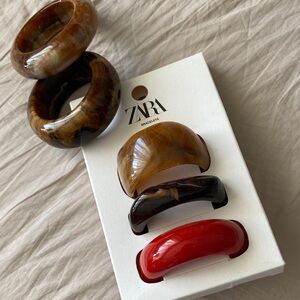 Zara Multicolor Resin Bracelet Set